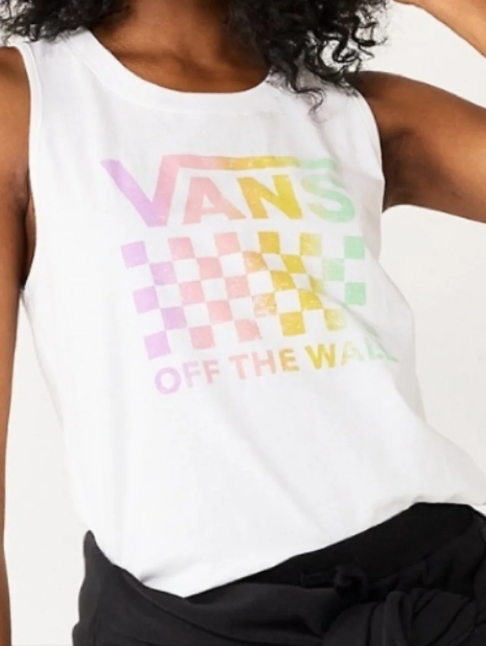Vans Juniors Lock Logo Box Tank – Rainbow Gradient – Size XL - Picture 2 of 8